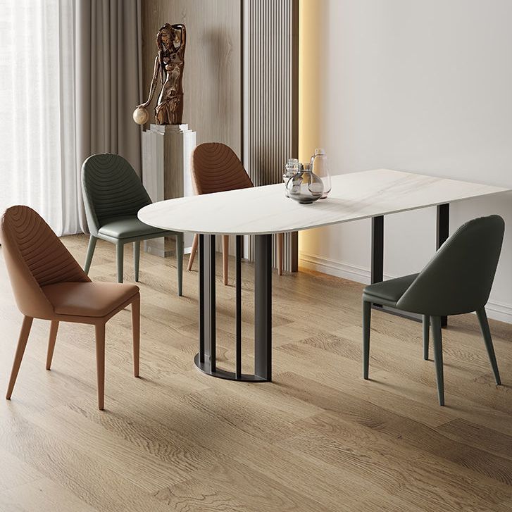 Simplicity Style Dining Table White Dinner Table for Home Kitchen Dinner