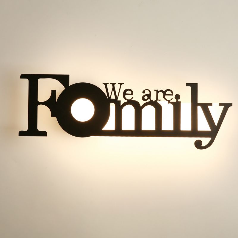 Unique Shape Wall Light Modern Style Metal Single Light Wall Mounted Light Fixture