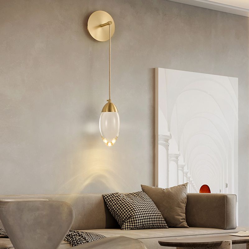 Post-Modern Wall Sconce Crystal LED Sconce Lighting for Bedroom