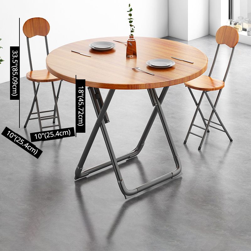 Modern Style Kitchen Dining Set Wood Top Dining Furniture Set with Double Pedestal Base