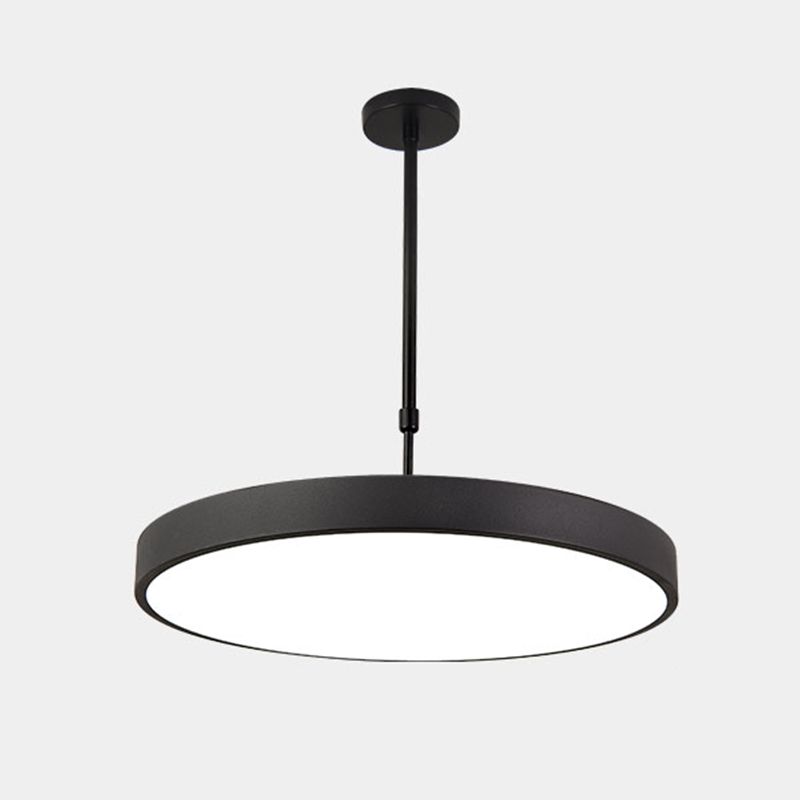 Metal Modern Simple Style Disc Shaped Led Pendant Decorative Lights for Office
