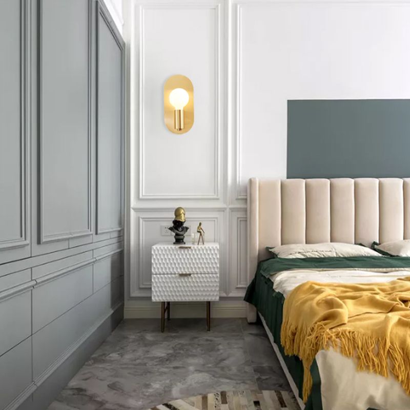 Nordic Style Vanity Light Metal 1 Light Vanity Lamp for Shower Room