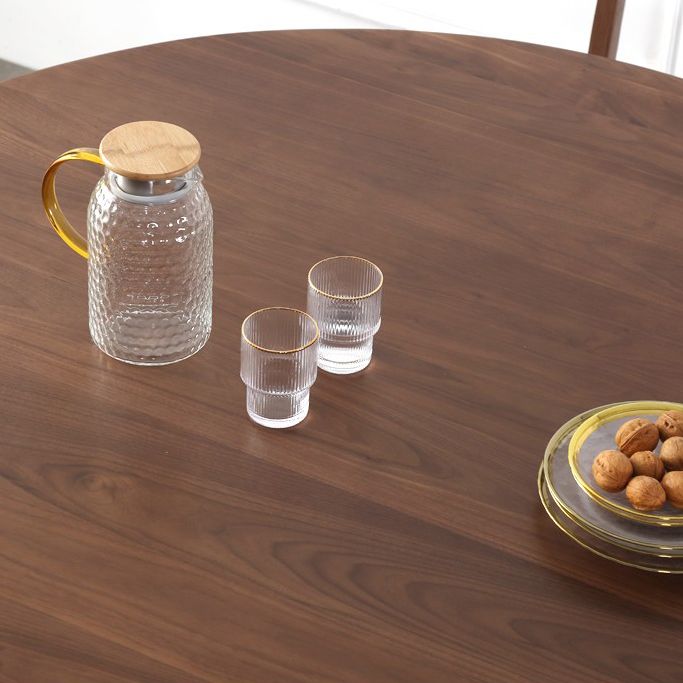 Round Dining Site Table Simplicity Style 4-foot Furniture with Turntable