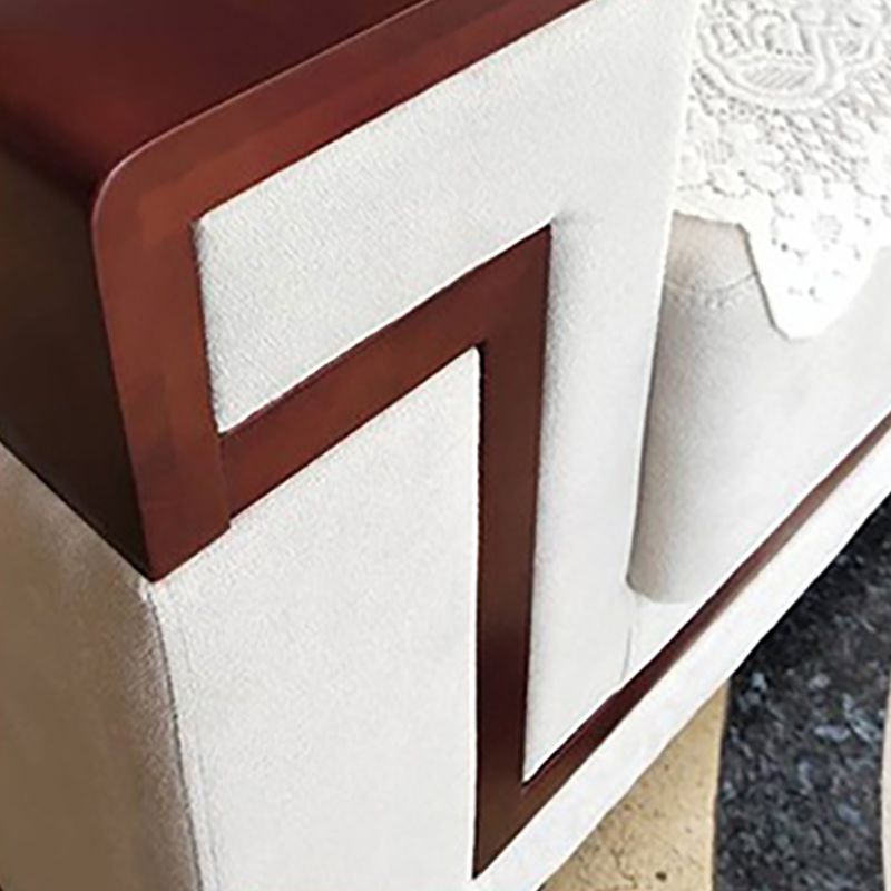 White Contemporary Sectional Square Arm Standard Sofa for Living Room, Apartment