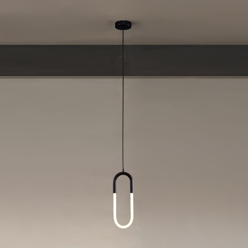 Zeitgenössischer Stil linearer Formpendelleuchten Metallhängelampen