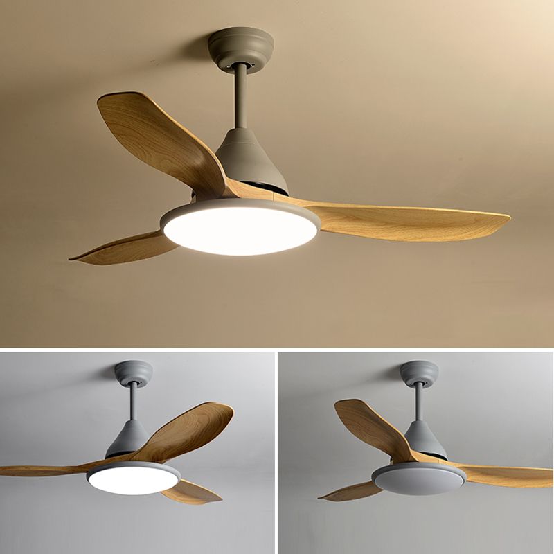 Unique Shape Metal Ceiling Fan Light Kids Style 1-Light Ceiling Fan Lamp for Living Room