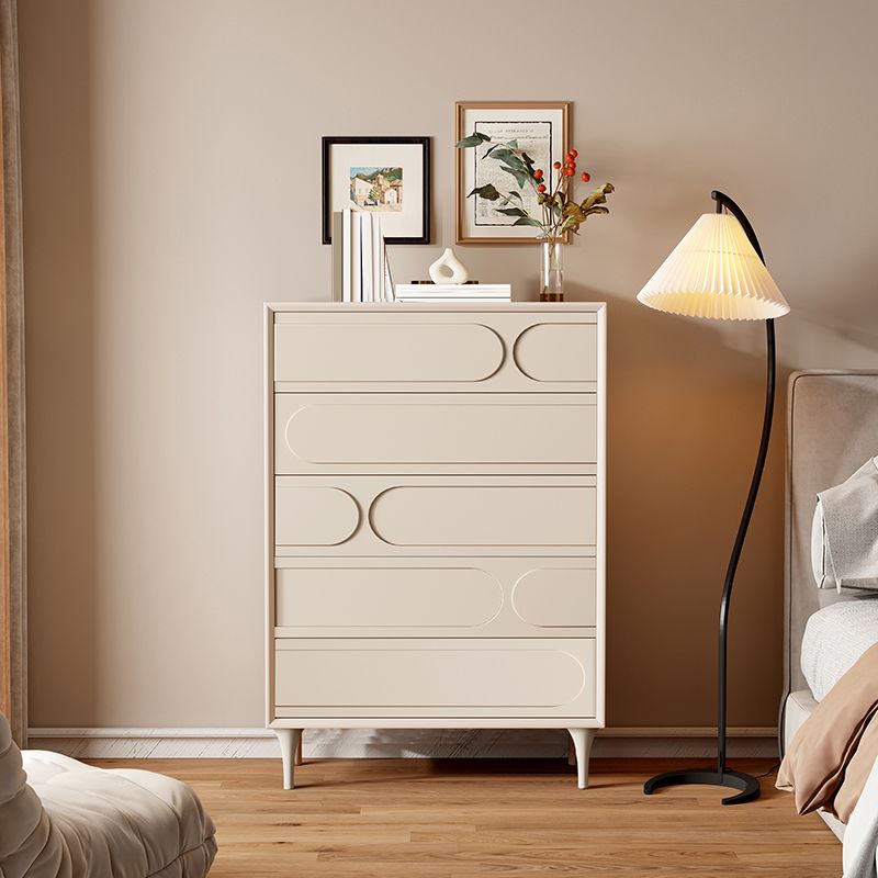 15.6-inch W Storage Chest Contemporary Solid Wood Dresser with 5/6 Drawers