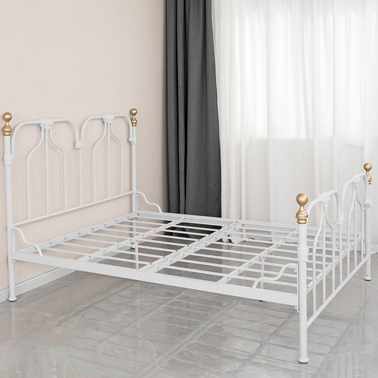 Contemporary Standard Bed with Open-Frame Headboard Kids Bed