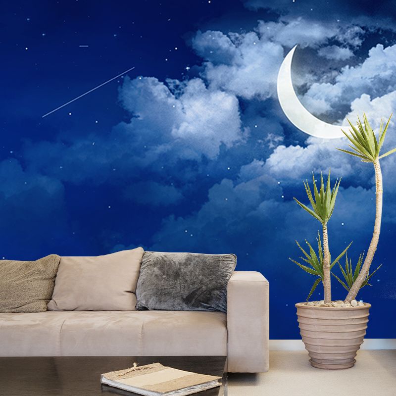 Customized Sky Mural Wall Covering Decorative Mildew Resistant for Living Room