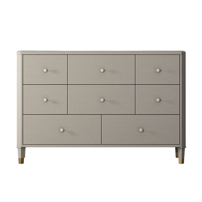 Contemporary Horizontal Double Dresser Storage Dresser with Drawers for Home