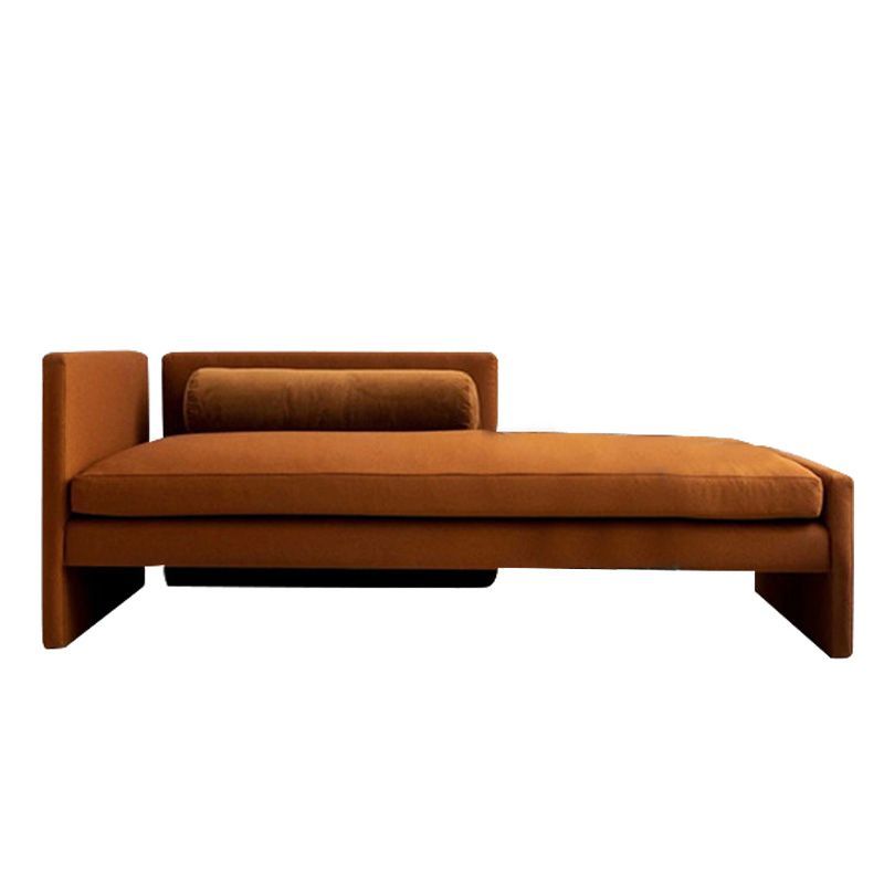 Living Room Chaise Square Arms Modern Style Chaise Lounge with Upholster