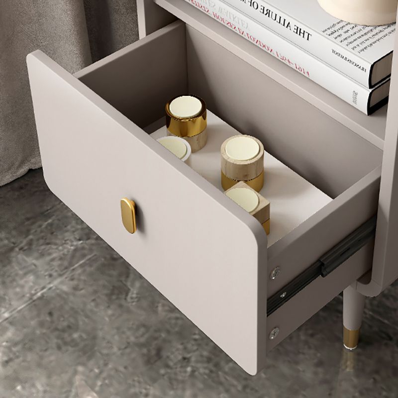 Solid Wood Bookshelf Modern Standard Bookshelf 10.5" W with Drawers