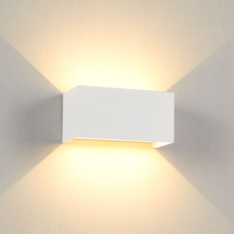 Lampada a parete a LED rettangolare in moderna semplicità in alluminio impermeabile per gli spazi esterni
