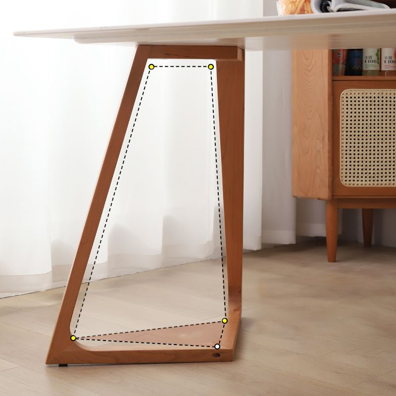 Contemporary Solid Wood Dinette Set with Rectangle Table Dining Room Set for Restaurant