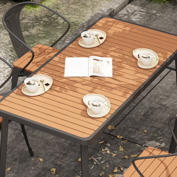 Contemporary Rectangle Table Set 1/2/5 Pieces Dining Set for Kitchen