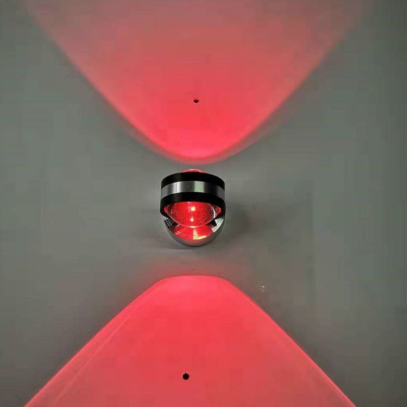 Ball Mini Wall Mount lampe Crystal Minimaliste Crystal Sconce en Chrome pour chambre, bleu / violet / feu rouge