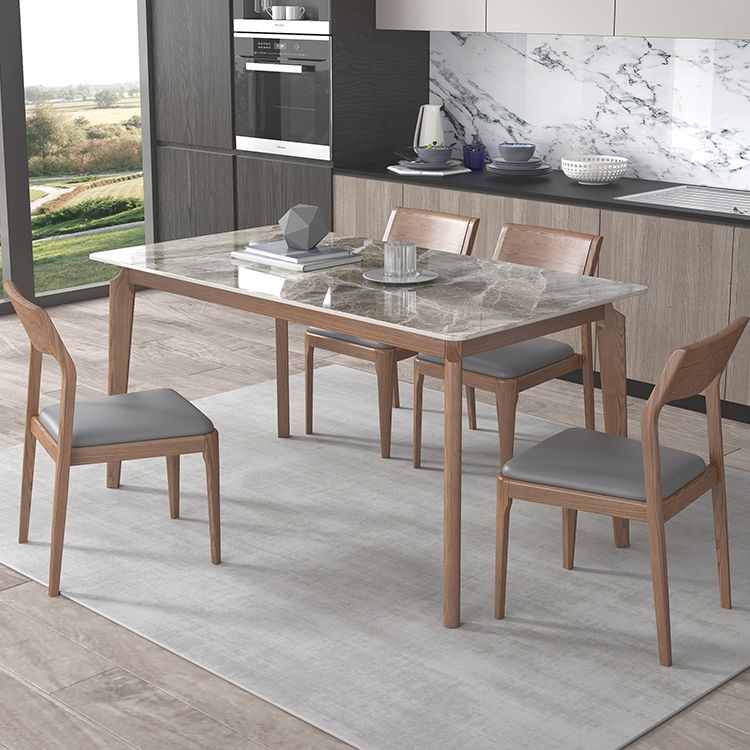 Sintered Stone Top Rechtecktisch mittelalterlich moderner Küchentisch mit 4 Beinen