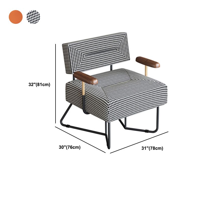 29.92" Wide Arm Chair Cotton Blend Arms Included Chair for Bedroom