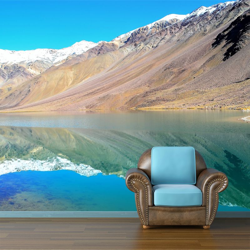 Mountain Mural Modern Style Stain Resistant Meeting Room, Customized Size