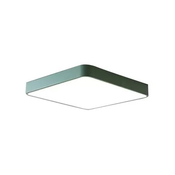Lámpara de techo LED acrílica de estilo nórdico con luz empotrada cuadrada delgada para pasillo de oficina