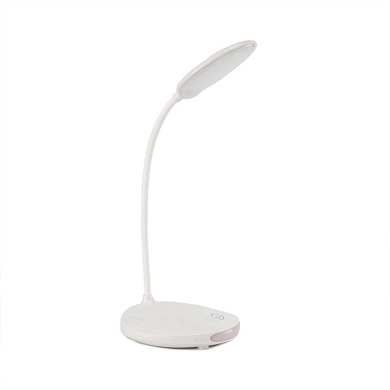 Pink/White LED Folding Desk Lamp Modern Style USB Charging Standing Table Light for Reading