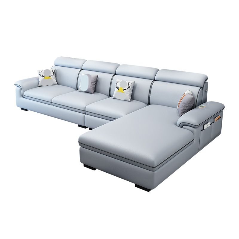 125.98"D x 70.87"W x 35.43"H Pillow Top Arm Sectionals, Modern High Back Sofa with Storage