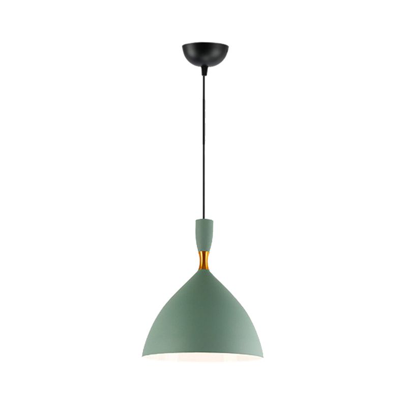 Tienda de tela de restaurantes Funro de embudo iluminación colgante de aluminio 1 cabezal Macaron loft Suspension Light