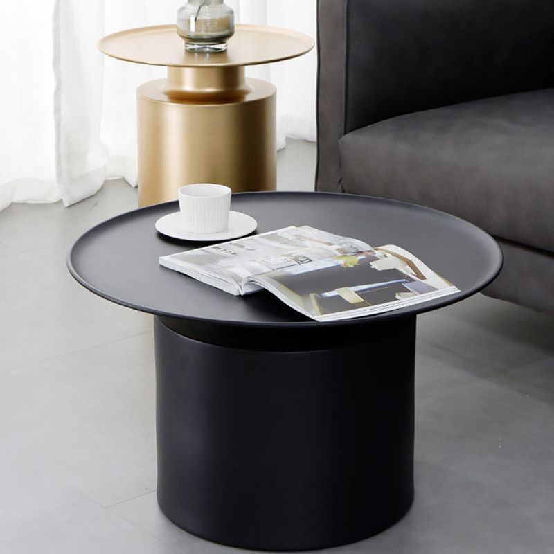 Tray Top Metal Coffee Table Mid-Century Modern Pedestal Cocktail Table