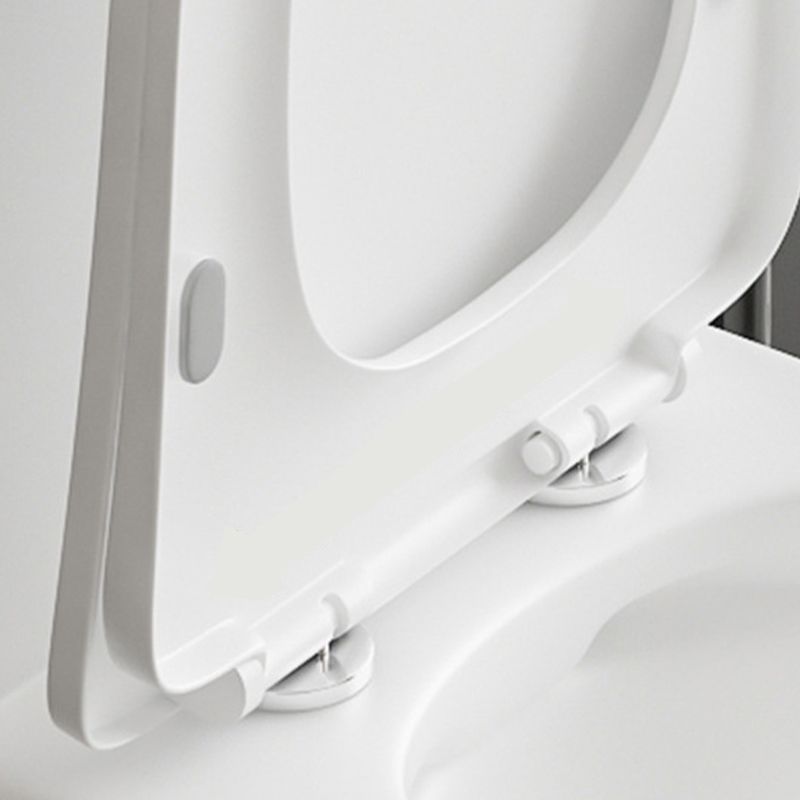 Contemporary 1-Piece Toilet Bowl Floor Mounted White Urine Toilet for Bathroom