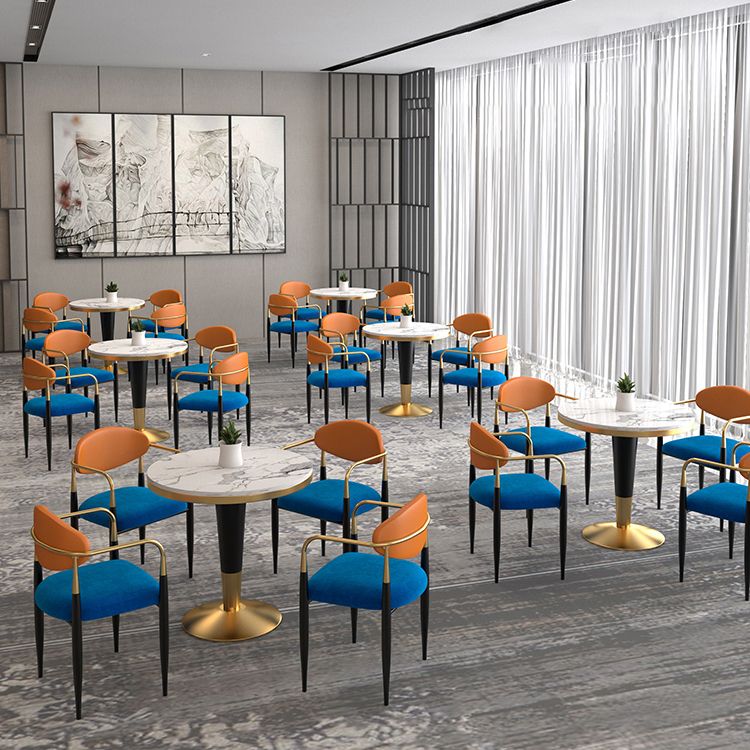 Glam Style Sintered Stone Dining Set 1/2/4/5 Pieces Dining Set for Dining Areas