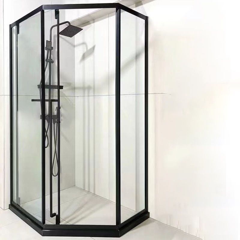 Framed Neo-Angle Shower Enclosure Single Sliding Shower Enclosure with Header