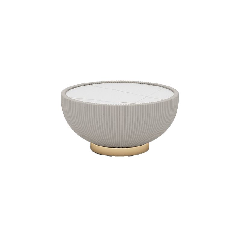 Round Slate Pedestal Coffee Table 2 Pieces Bunching Cocktail Tables
