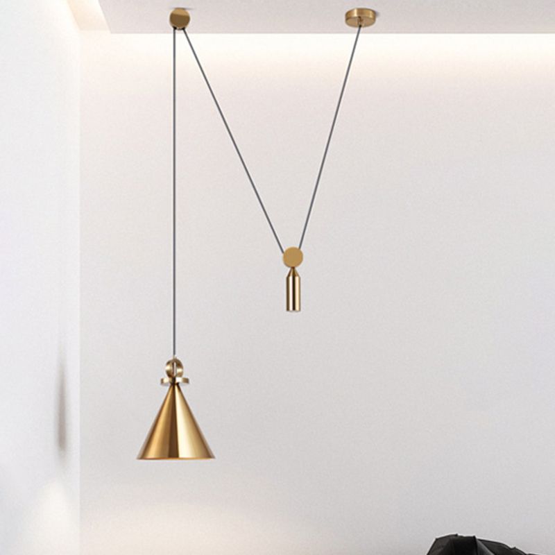 Metal Hanging Light Postmodern Style Pendant Light Cafe Shop Hanging Light
