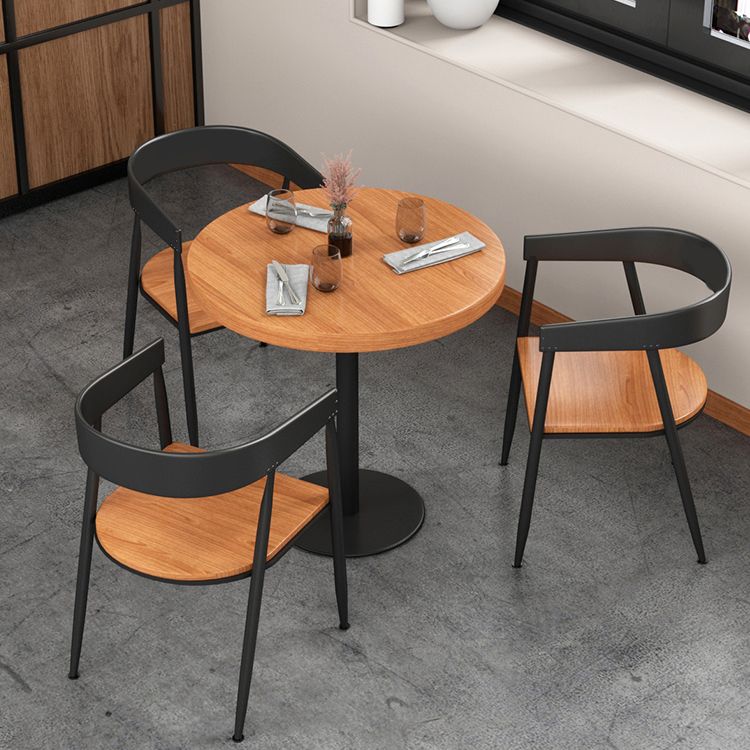 Modern Dining Set 1/3/4/5 Pcs Metal Frame Dining Table and Chairs