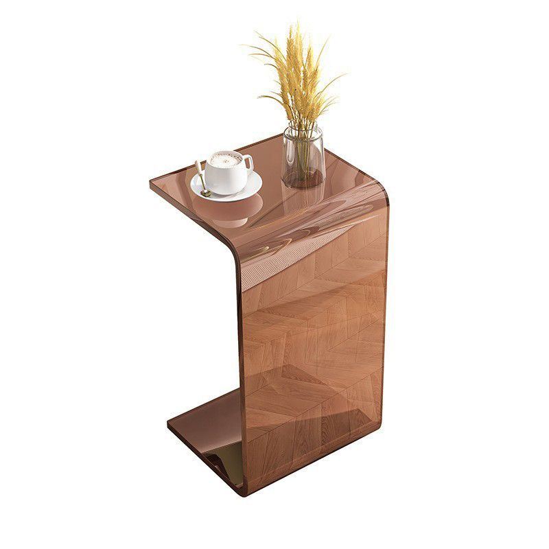 Abstract End Table Plastic Square Side Sofa Side Accent Table