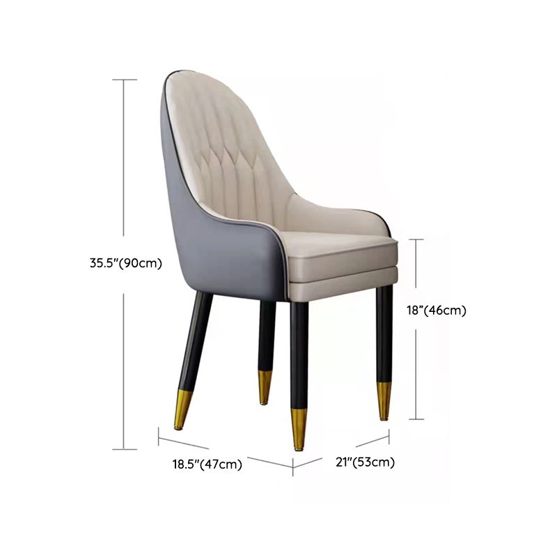 Modern Faux Marble Dining Set with Padded Chairs 1/2/4/5 Pieces Dinette Set