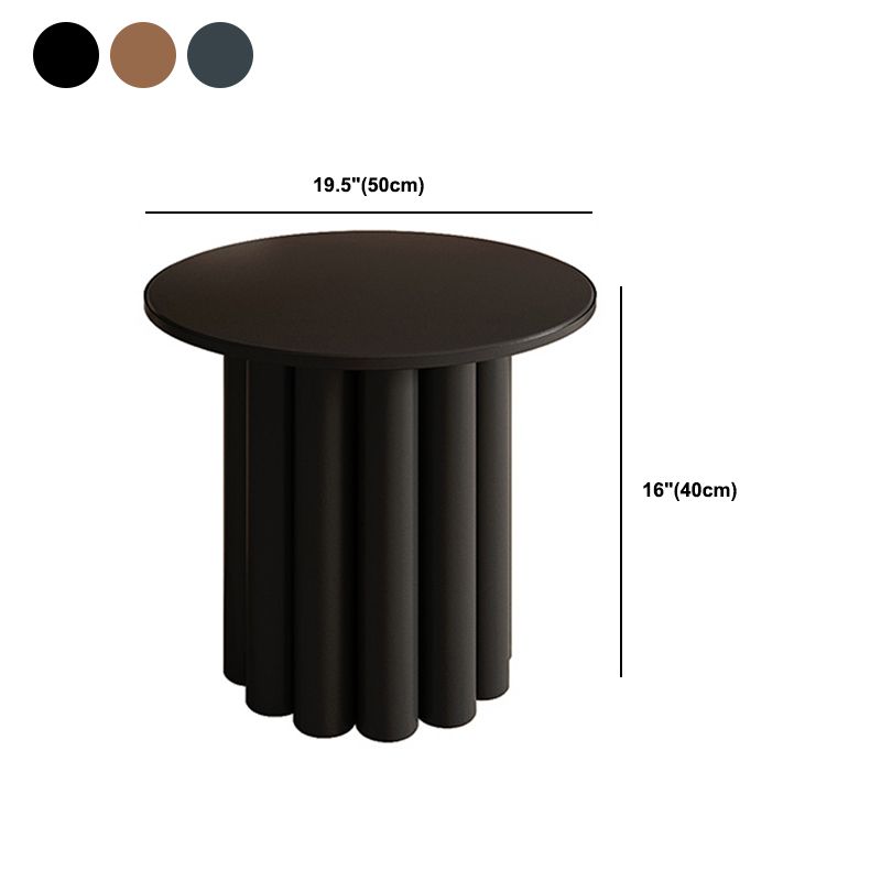 Scandinavian Round Wood Coffee Table Pedestal Cocktail Table