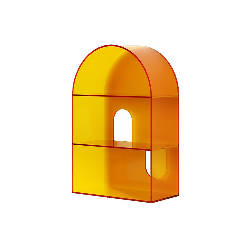 Open Back Bookshelf Acryl -Skandinavian Style -Bücherregal für Home Office Study Room
