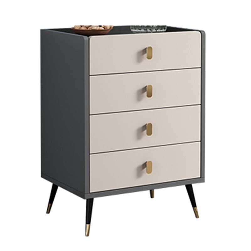 15.74" Wide Modern Accent Chest with Soft Close Drawers Wood Chest