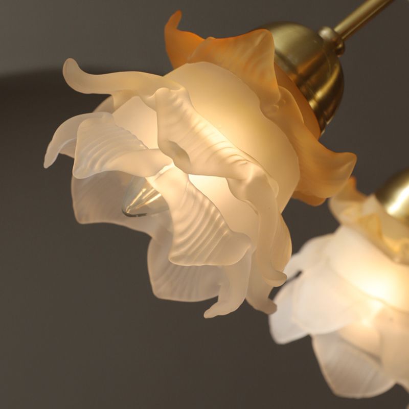 Modern Style Flower Shaped Wall Light Sconces Metal 1 Light Wall Lighting