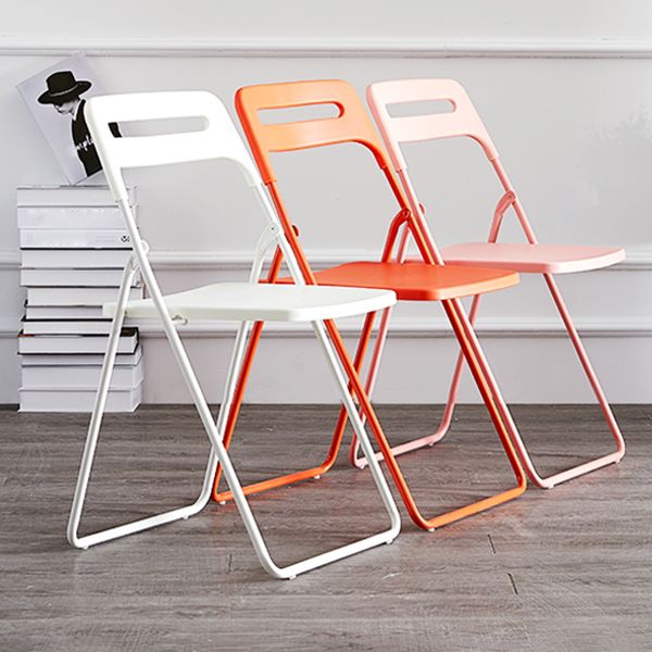 Silla lateral de metal moderna para interiores y exteriores, silla lateral de comedor plegable sin brazos
