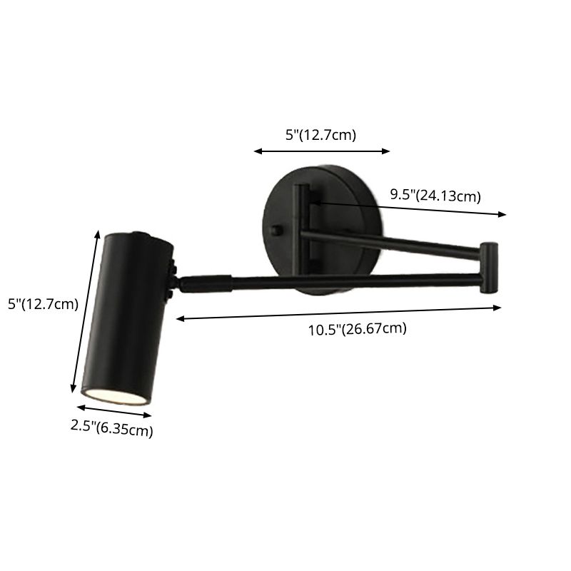 Lámpara de matriz de brazo ajustable lámpara de metal de estilo moderno lámpara montada en la pared