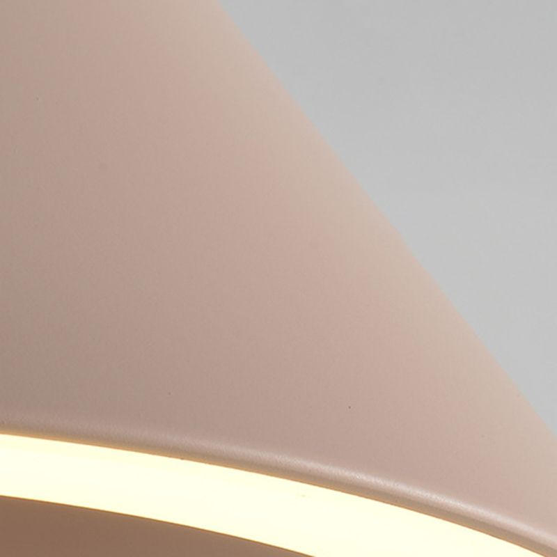 Triangle Metal Hanging Pendant Lamp 1-Light Modern Style Pendant Ceiling Lights