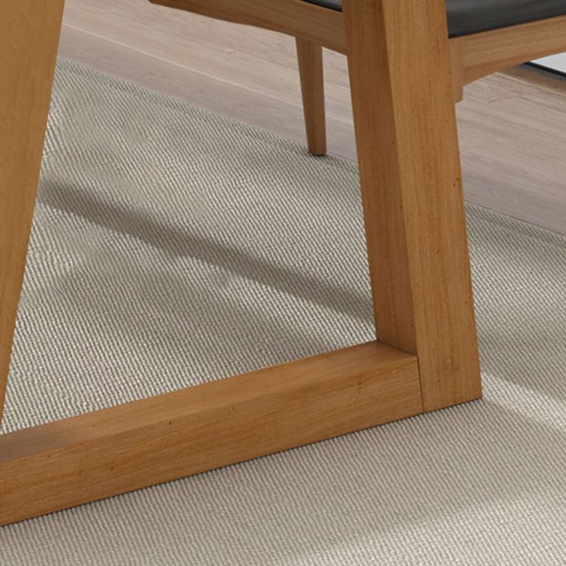 Tavolo da pranzo in legno in stile semplice in stile tavolo a forma di rettangolo con base a slitta