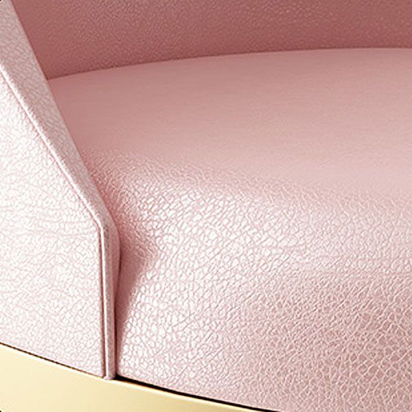 Glam Metal Dining Room Chair Armless Upholstered Dining Chairs for Restaurant Use