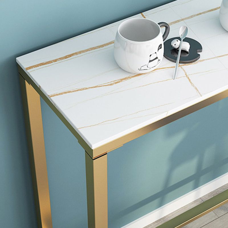 Glam Style 1/2/3 Pieces Sintered Stone Bar Table Set Fixed Table Counter Set