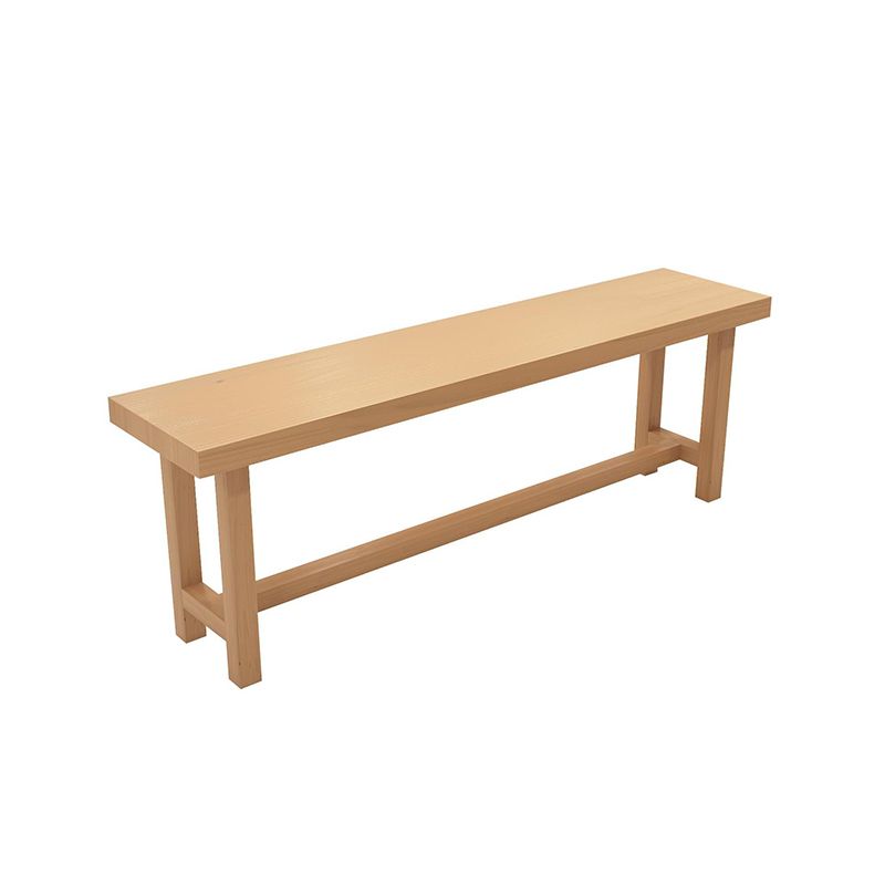 Modern Rectangle Bar Height Table Solid Wood Bar Table with Trestle Base