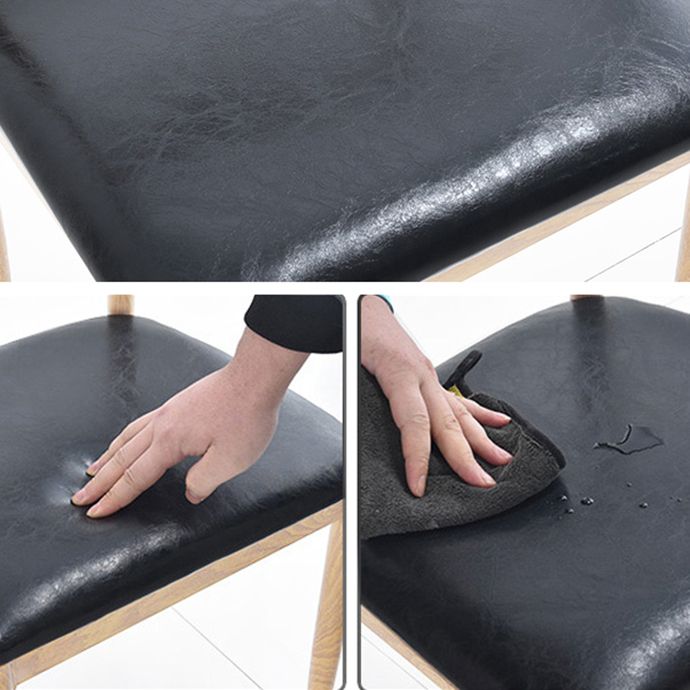 Contemporary Style Metal Chair Kitchen Dining Room Open Back Side Chairs