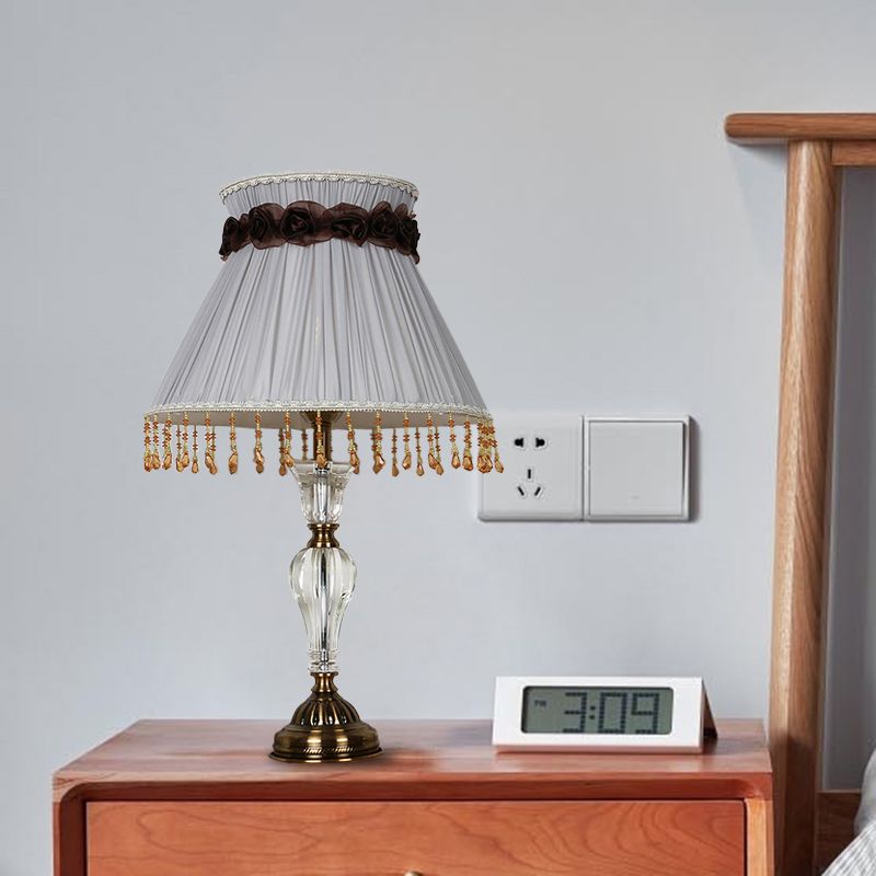 1 lumière de la lampe de nuit en tissu léger