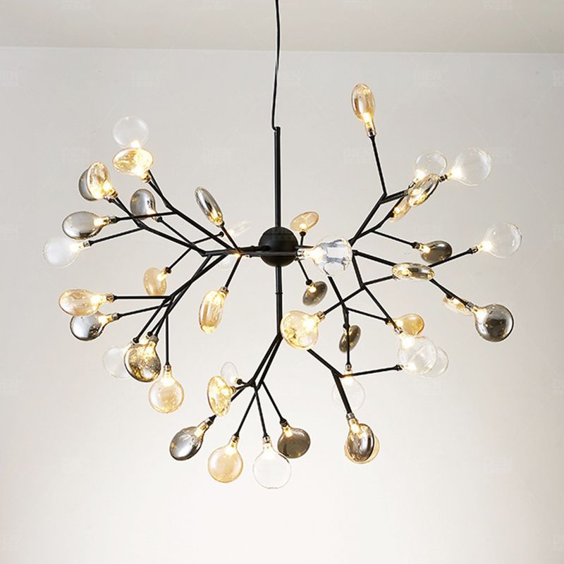 Estilo minimalista moderno techo en aerosol Costilla colgante de metal claro para sala de estar para sala de estar